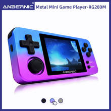 ANBERNIC новые RG280M ретро мини-игры 2,8 дюймов IPS видео игры портативная игровая консоль 64 бит PS1 эмулятор consola port.com RG280 2024 - купить недорого