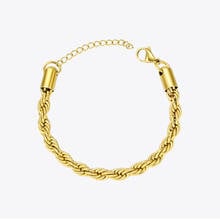 ENFASHION Vintage Twist Chain Bracelets For Women Gold Color Stainless Steel Fashion Jewellery Bangles Gifts 2020 Pulseras B2080 2024 - buy cheap