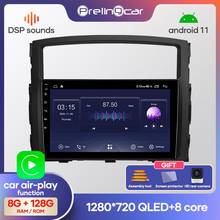 Prelingcar для Mitsubishi Pajero 2006-2014 лет автомобильный Радио Мультимедиа Видео плеер навигация GPS Android 9,0 DSP приборная панель 2024 - купить недорого
