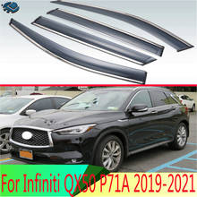 For Infiniti Second generation QX50 P71A 2019 2020 2021 Plastic Exterior Visor Vent Shades Window Sun Rain Guard Deflector 4pcs 2024 - buy cheap