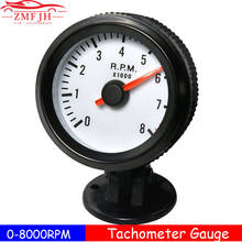 0~8000RPM Car Tachometer fit 1-8 Cylinder 2" 52mm Tacho Gauge 12V Blue LED RPM Meter With Pod Holder for Gasoline Car Tachometer 2024 - buy cheap