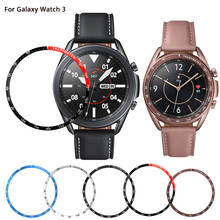 Anel de moldura para samsung galaxy watch 3, 45mm, 41mm, capa de metal com proteção estilosa para samsung galaxy watch 3 45mm, 41mm 2024 - compre barato