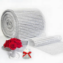 12cm*80cm Bling Diamond Mesh Roll Event Unicorn Party Birthday Wedding DIY Decorations Table Cake Wrap Crystal Ribbons Tulle 2024 - buy cheap