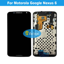 Для Motorola Google Nexus 6 Moto X Pro XT1100 XT1103 XT1105 ЖК-дисплей дигитайзер Сенсорная панель экран в сборе 2024 - купить недорого