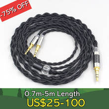 Cable de nailon para auriculares Hifiman HE560 HE-99% HE1000 V2 XiaoMi, de plata pura 350, pin de 2,5mm, LN007441 2024 - compra barato