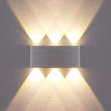 Modern minimalist wall lights lampada 2W 4W 6W 8W led sconce AC 90V-260V Indoor lighting fixture Wall mounted aluminium lamps 2024 - buy cheap