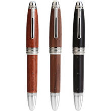 Handmade Moonman M1000 Wood Fountain Pen BOCK Nib with Converter Rivet Pearl Top Writing Pen Silver Clip Beautiful Writing Pen 2024 - buy cheap