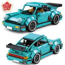 High-tech Creation Ideas Famous MOC Car Building Block Diy Racing Vehicle Bricks Construction Toys Birthday Gift for Children 2024 - buy cheap