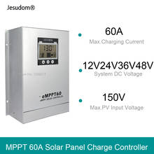 Panel solar con pantalla LCD, regulador de batería, controlador de carga, sistema PV con carga, MPPT, RS485 60A, 12V/24V/36V/48V 2024 - compra barato
