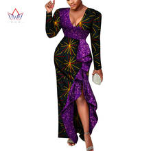 Africano vestidos de casamento para as mulheres lantejoulas verão áfrica roupas longo robe manga cheia moda ancara vestido para a senhora wy8438 2024 - compre barato