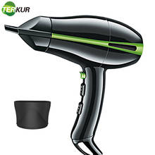 Secador de pelo compacto profesional para peluquería, secador de aire caliente y frío de gran potencia, 6 engranajes, rápido, eléctrico 2024 - compra barato