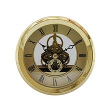Vintage 103mm Round Bezel Skeleton Clock Watch Insert Quartz Movement Parts for Watchmaker - Gold 2024 - buy cheap