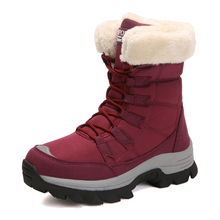 Botas de invierno para hombre, zapatos de algodón resistentes al agua, de terciopelo, par de botas de nieve cálidas, zapatos informales para exteriores del Northeast 2024 - compra barato