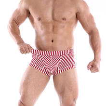 Cueca boxer masculina, respirável de algodão com secagem rápida, roupa íntima para homens, presente para homens 2024 - compre barato