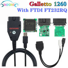Galletto 1260 FTDI FT232RQ EOBD ECU Chip BOD2 herramienta de ajuste intermitente adecuada para herramienta de diagnóstico multivehículo OBD 2 2024 - compra barato