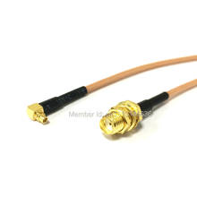 Новый беспроводной модемный кабель SMA Гнездо MMCX штекер правый угол RG316 коаксиальный кабель 15 см 6 дюймов Pigtail 2024 - купить недорого