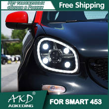 For Smart 453 Headlights 2015-2018 DRL Day Running Light LED Bi Xenon Bulb Fog Lights Car Accessory  Smart 451 Head Lamp 2024 - buy cheap