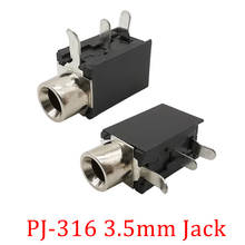 20/10/5/2Pcs DIP-3 PJ316 PCB Mount 3 Pin Female Headphone Jack  PJ-316 3.5mm Headphone Jack Female Audio Video Terminal Adapter 2024 - buy cheap