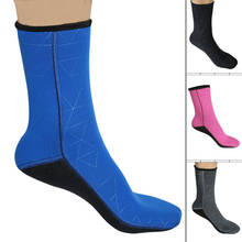 Неопреновые мужские и женские носки SLINX 3 мм для дайвинга, гидрокостюм, теплые носки с защитой от царапин для подводного плавания, подводной охоты, плавания, нескользящие носки для дайвинга 2024 - купить недорого