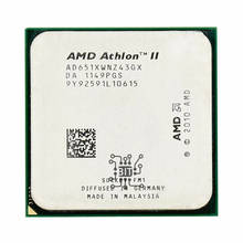 Процессор AMD Athlon II X4 651 X4 651X X4 651K 3,0 ГГц четырехъядерный процессор AD651KWNZ43GX / AD651XWNZ43GX разъем FM1 2024 - купить недорого