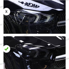 Lsrtw2017 TPU Transparent Black Car Headlight Protective Film for Mercedes Benz GLE Class W166 W167 Anti-scratch 2016-2022 2024 - buy cheap