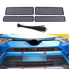 for Toyota RAV4 2016 2017 2018 Car Stainless Steel plastic Front Grille Insect Net Accessories 4PCS water tank net anti-mesh 2024 - buy cheap