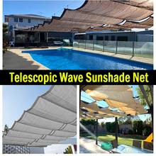 Parasol telescópico de 1,2 M de ancho, red retráctil para patio, Pavilion, pasillo, sombrilla de jardín 2024 - compra barato
