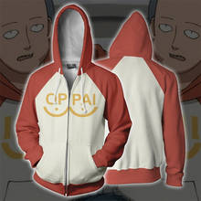 One Punch Man Saitama Oppai Hoodie Anime Cosplay Costume Hooded Sweatshirt Fleece Man and Woman Oversize Jacket Coat Unisex 2024 - buy cheap