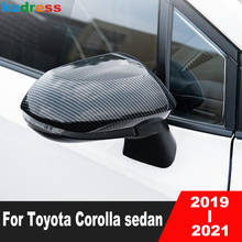 Rearview Mirror Cover Trim For Toyota Corolla sedan 2019 2020 2021 Carbon Fiber Side Mirrors Covers Sticker Car Accessories 2pcs 2024 - buy cheap