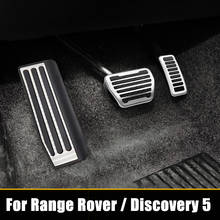 Capa do pedal de freio para land rover, acessórios para descanso do pé, acelerador, capa para land rover range rover sport/vogue 2013-2021 discovery 5 2024 - compre barato