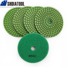 DIATOOL 5pcs 4" Professional Diamond Flexible wet polishing pads for stone ceramic/tile #800 Sanding Discs for stone 2024 - compra barato