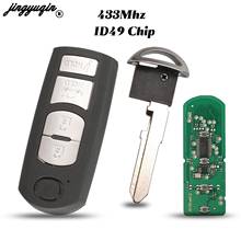 jingyuqin 4 Buttons For Mazda 6 3 MX-5 CX-3 CX-5 CX-7 Smart Remote Car Key 433MHz ID49 Chip Fob SKE13E-01 2024 - buy cheap