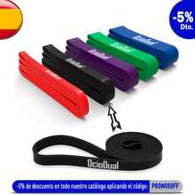Resistance Stretch Band Gym Yoga Fitness Elastic Rubber Rope Strap 21mm Black 2024 - buy cheap