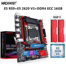 MACHINIST X99 комплект материнской платы LGA 2011-3 комплект Combo Xeon E5 2620 V3 ЦПУ процессор 16 Гб (2*8 ГБ) DDR4 ECC 2133 МГц оперативная память 2024 - купить недорого