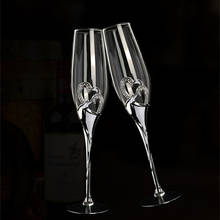 1pair Transparent Champagne Glass Flute Goblet Wedding Ceremony Banquet Hotel Bar Party Favors Diamond Crystal Red Wine Cup 2024 - buy cheap