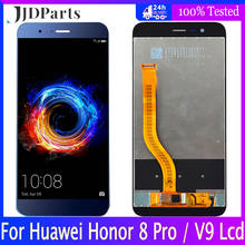 Новинка для Huawei Honor 8 Pro / V9 DUK-L09 DUK-AL20 ЖК-дисплей + Сенсорное стекло дигитайзер Рамка в сборе для honor v9 ЖК-экран 2024 - купить недорого