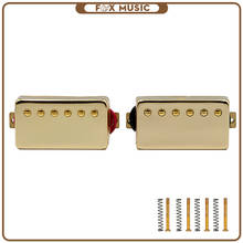 2 Pcs Electric Guitar Pickups Closed Seal Golden Color Neck Guitar Double Coil Humbucker Pickups Set 2024 - buy cheap