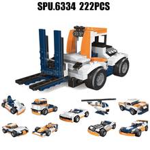 31013 222pcs 10in1 Technical Urban Engineering Forklift Truck Helicopter Racing Car Building Blocks Toy 2024 - buy cheap