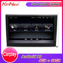 Kirinavi-central multimídia automotiva para porsche cayman boxster 911, 8 polegadas, tela sensível ao toque, android 10, navegação gps, 2003-2012 2024 - compre barato