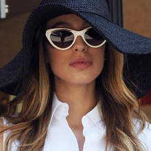 Gato olho óculos de sol feminino vintage sunglasses preto tons retro marca designer espelho preto triângulo cateye lunette de soleil 2024 - compre barato