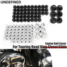 For Harley Twin Cam Dyna Fat Bob FLD 2000-2016 2017 Bolt Covers Engine Kit Motor Primary Bolts Head Caps Kits Black Aluminum 2024 - buy cheap