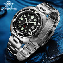 Addiesdive 1970 abalone 200m relógio diver safira indefinido nh35 aço mecânico automático mergulho relógio masculino 2024 - compre barato