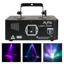 Caleidoscopio 2D 3D, proyector de exploración de animación RGB de 12 efectos, 500mW, luces láser DMX, música, Disco, DJ, fiestas, espectáculos, iluminación de escenario 2024 - compra barato