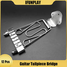 6 cordas jazz archtop guitarra trapézio tailpiece com fio quadro oco semi oco para guitarra elétrica prata 2024 - compre barato