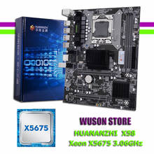 Brand New Desktop Motherboard HUANANZHI X58 LGA1366 Motherboard with Processor Intel Xeon X5675 3.06GHz USB3.0 RAM 2 Channels 2024 - buy cheap