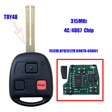 3 Buttons For Toyota For Lexus GX470 LX470 Remote Control Car Key 315Mhz 4D68/4C/4D67 Chip With TOY48 Blade FCC ID: HYQ1512V 2024 - buy cheap