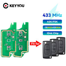 KEYYOU 10pcs ASK/FSK Remote Key Board For Peugeot 207 307 308 407 607 807 For Citroen C2 C3 C4 C5 C6 CE0523 Ce0536 2024 - buy cheap