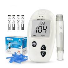 Sinocare Safe-Accu Blood Glucose Meter Glucometer Kit Diabetes Tester 50/100 Test Strips Lancets Medical Blood Sugar Meter 2024 - buy cheap