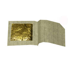 10pcs/Set 24K Gold Foil 98% Pure Gold Leaf Sheets DIY Craft Gilding Paper for Food Furniture Decoration 43.3*43.3mm 2024 - buy cheap