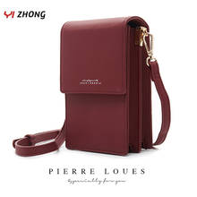 YIZHONG Leather  Luxury Shoulder Bag Flap Crossbody Bags for Women Card Cell Phone Pocket Clutch Purses Female Messenger Bag 2024 - buy cheap